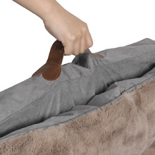 Khaki Memory Foam Pet Bed
